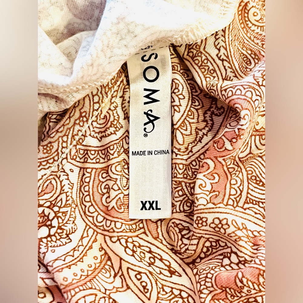 SOMA PAJAMAS, 3 TOTAL PIECES- NWT, XXL & XL, SUPER SOFT, DEAL!!! - Picture 7 of 16
